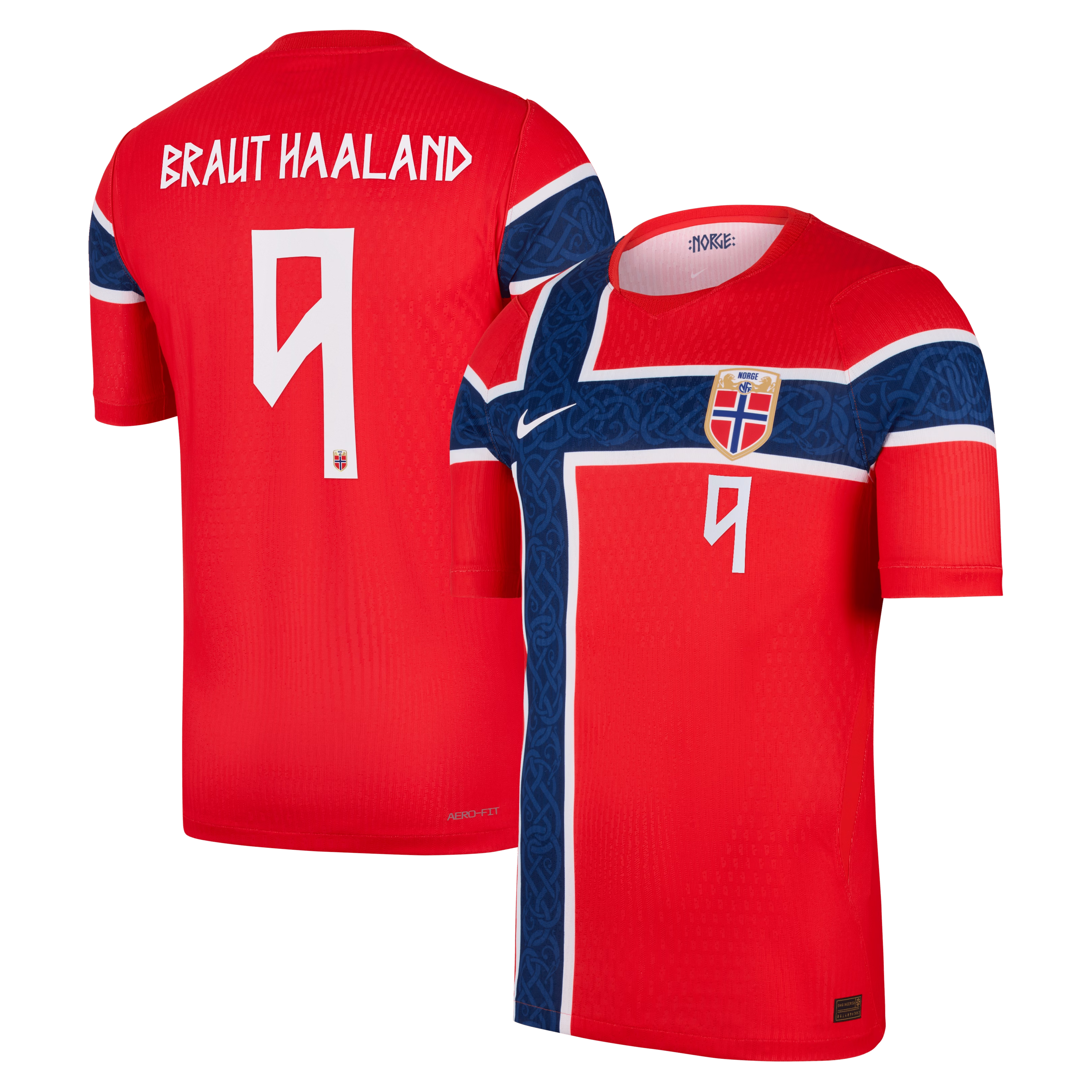 Erling Haaland Norway National Team Nike 2026 Home Match Replica Jersey - Red