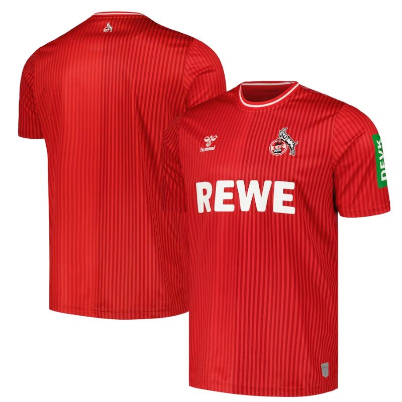 FC Köln 2023/24 Away Custom Jersey - Red - Jersey Teams World