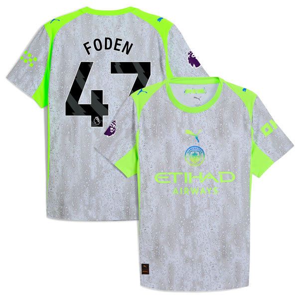Foden 47 Manchester City Puma 2025/26 Third Jersey - Green/Neon Green
