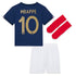 France Home Kit 2022 - Kids  - Kylian Mbappé 10 Jersey - Navy