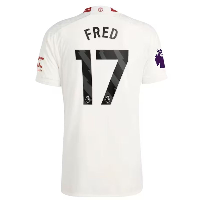 Fred Manchester United 2023/24 Third Player Jersey - White - Jersey Teams World