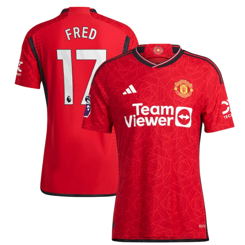 Fred Manchester United Shirt 2023/24 Home Player Jersey - Red - Jersey Teams World