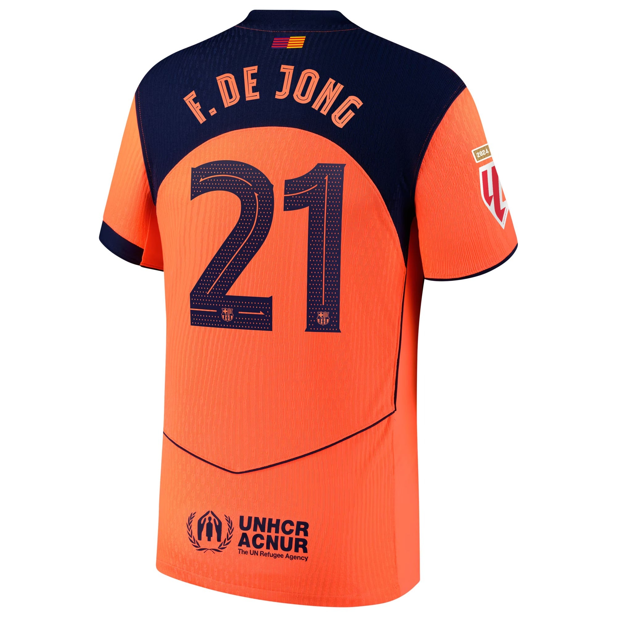 Frenkie de Jong Barcelona Nike 2025/26 Third Player Jersey - Orange