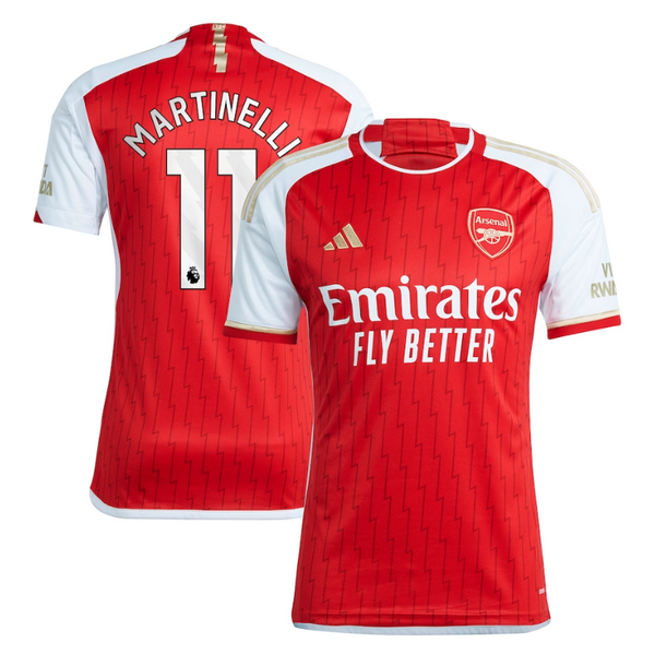 Gabriel Martinelli Arsenal Shirt 2023/24 Home Player Jersey - Red - Jersey Teams World