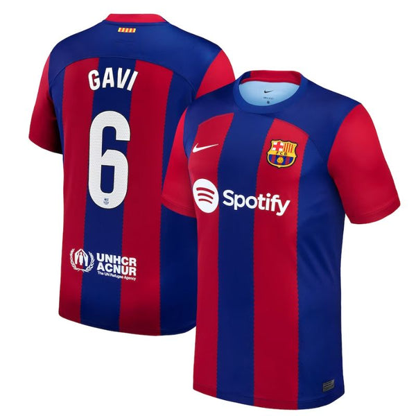 Gavi Barcelona 2023/24 Home Player Jersey - Royal