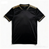 Men's Elite Knight Soccer Jersey - Black with Gold Stripe Performance Fit