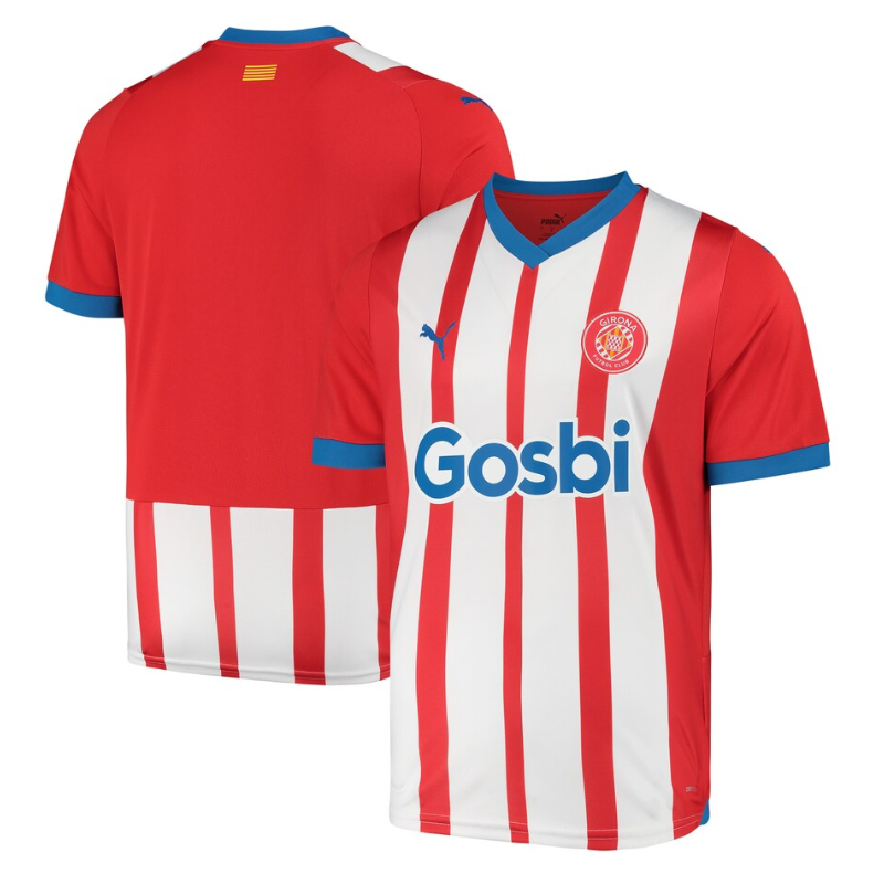 Girona Home Shirt 2023-24 Custom Jersey - Red - Jersey Teams World
