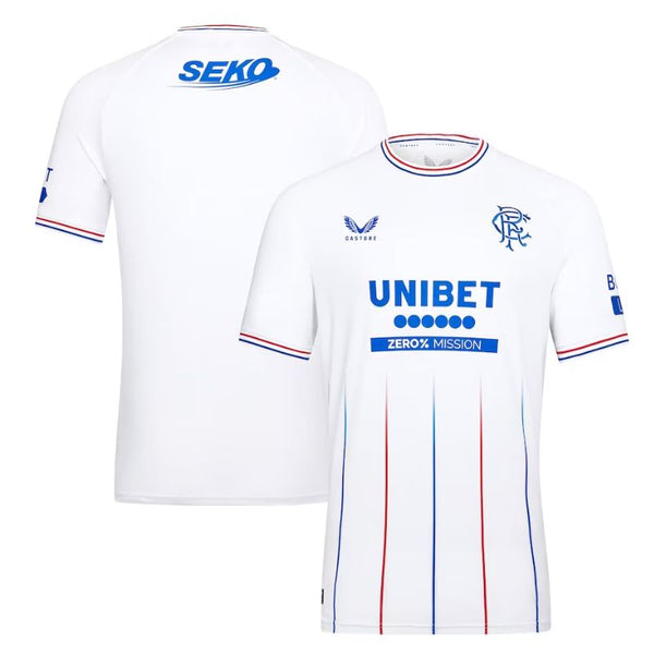 Glasgow Rangers Away Shirt 2023-24 Custom Jersey - White