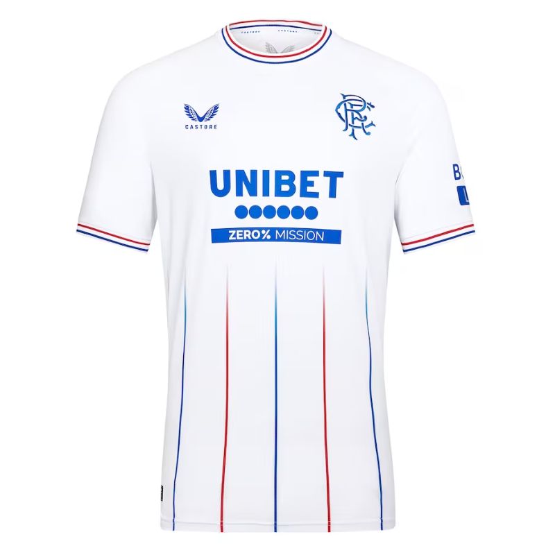 Glasgow Rangers Away Shirt 2023-24 Custom Jersey - White - Jersey Teams World