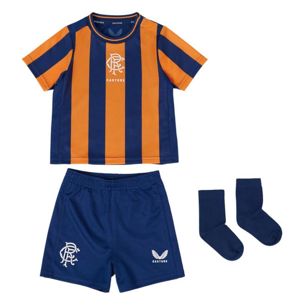 Glasgow Rangers Third Kids Kit 2023-24 Custom Jersey - Navy