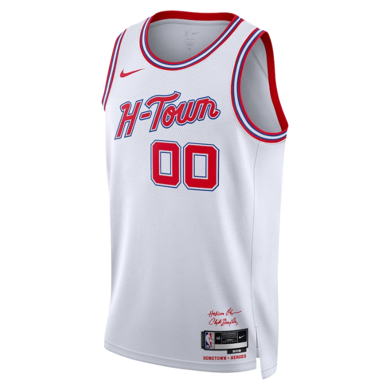 Houston Rockets Unisex 2023/24 Custom Swingman Jersey - White - City Edition
