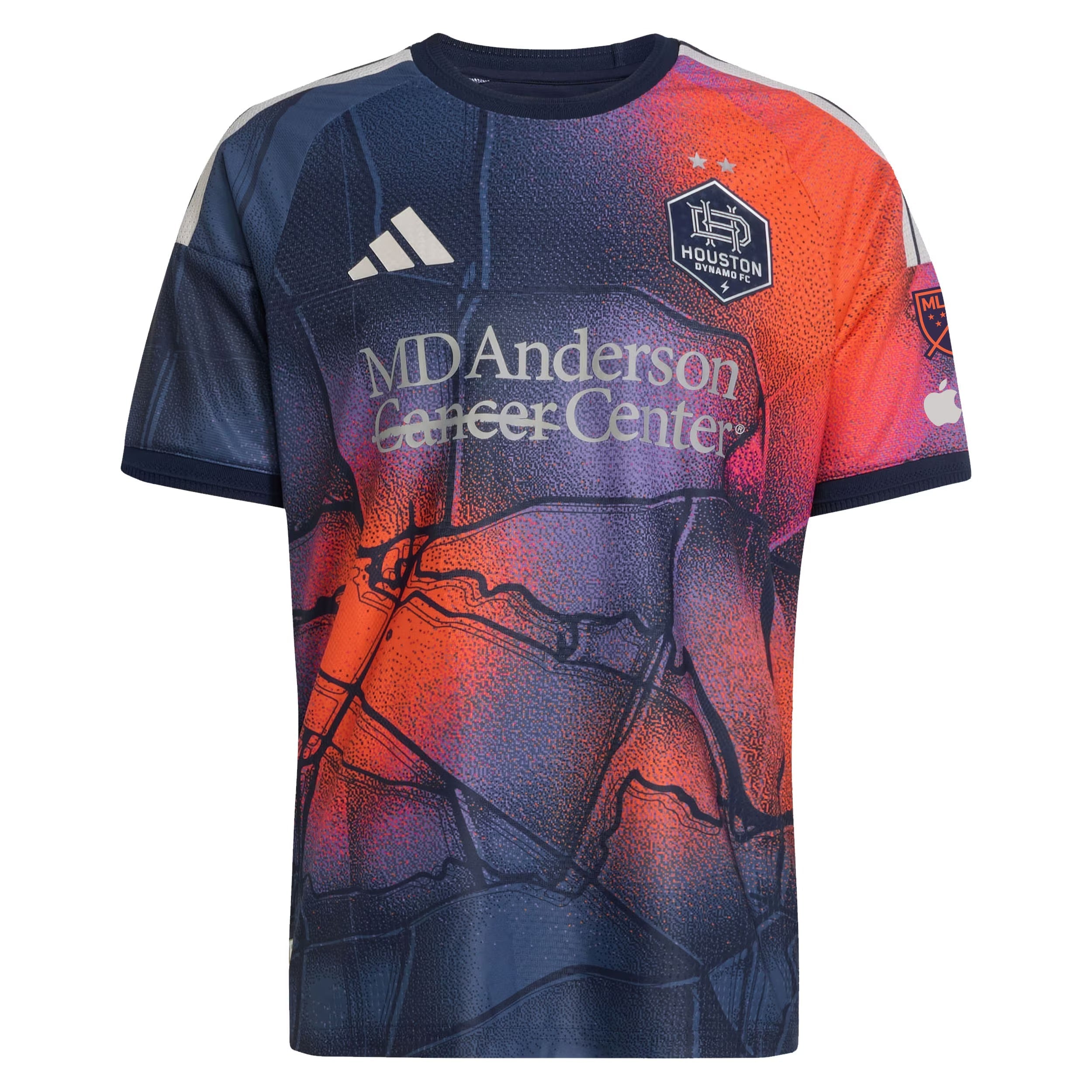 Houston Dynamo FC // adidas Official 2026 Mission Control On-Field Patch Custom Jersey – Blue - Jersey Teams World