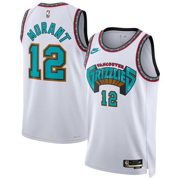 Ja Morant Memphis Grizzlies Nike Unisex 2024/25 Swingman Jersey - White - Classic Edition