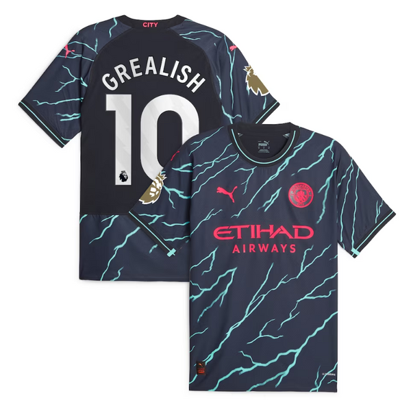 Jack Grealish Manchester City 2023/24 Third Player Jersey - Navy