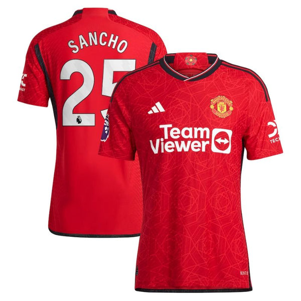 Jadon Sancho Manchester United 2023/24 Home Player Jersey - Red