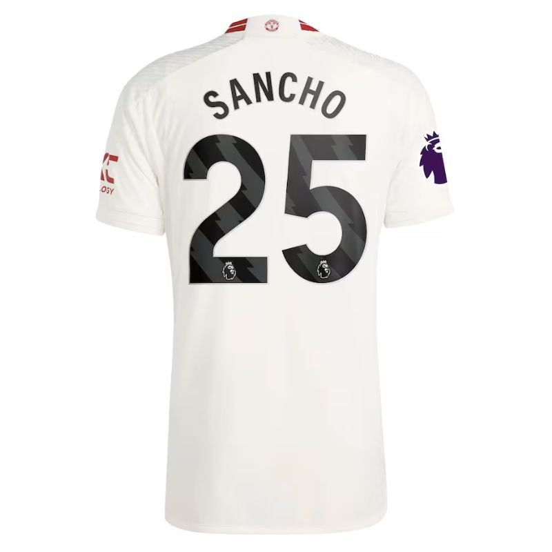 Jadon Sancho Manchester United 2023/24 Third Player Jersey - White