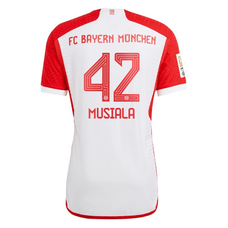 Jamal Musiala Bayern Munich 2023/24 Home Jersey - White
