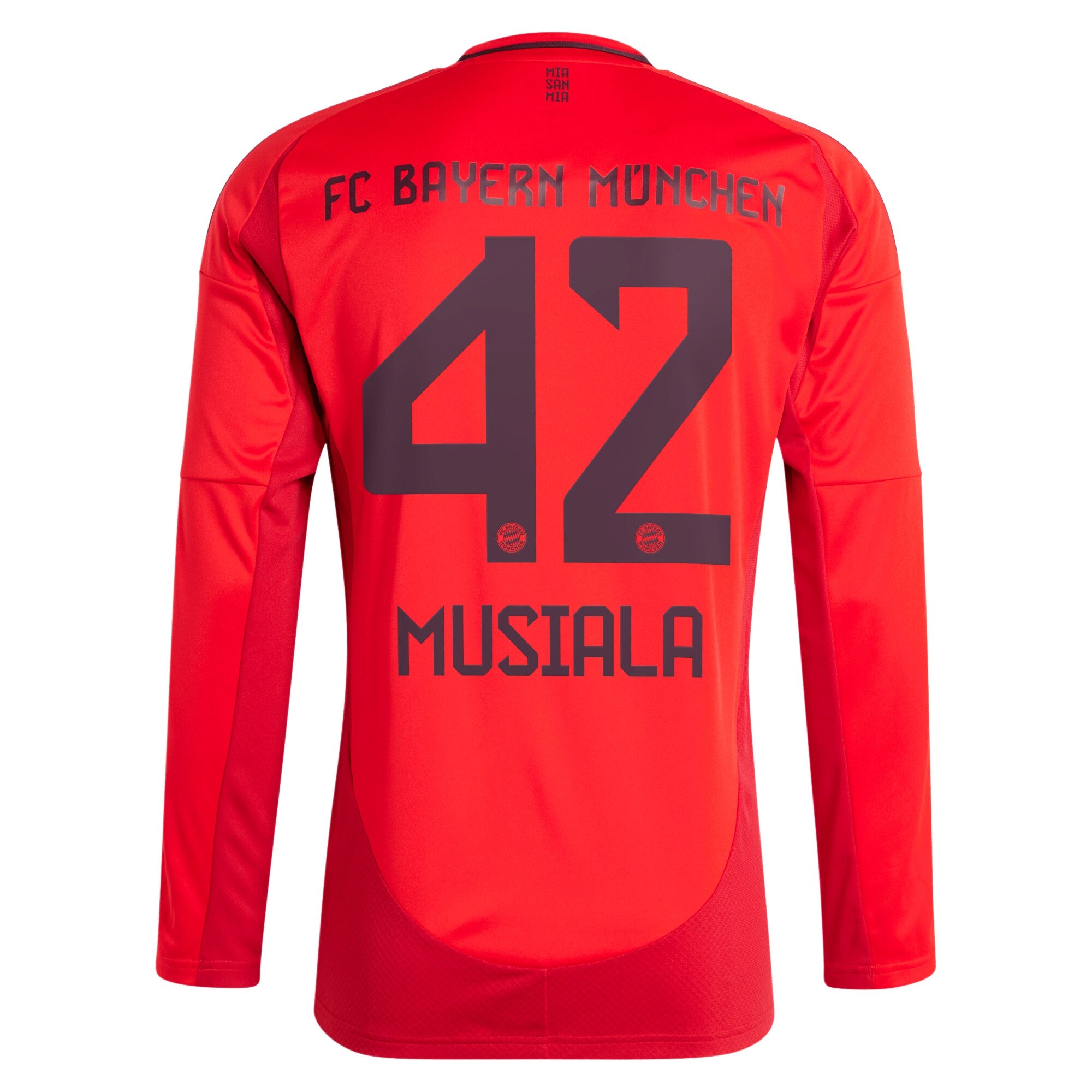 Jamal Musiala Bayern Munich adidas 2024/25 Home Long Sleeve Player Jersey - Red