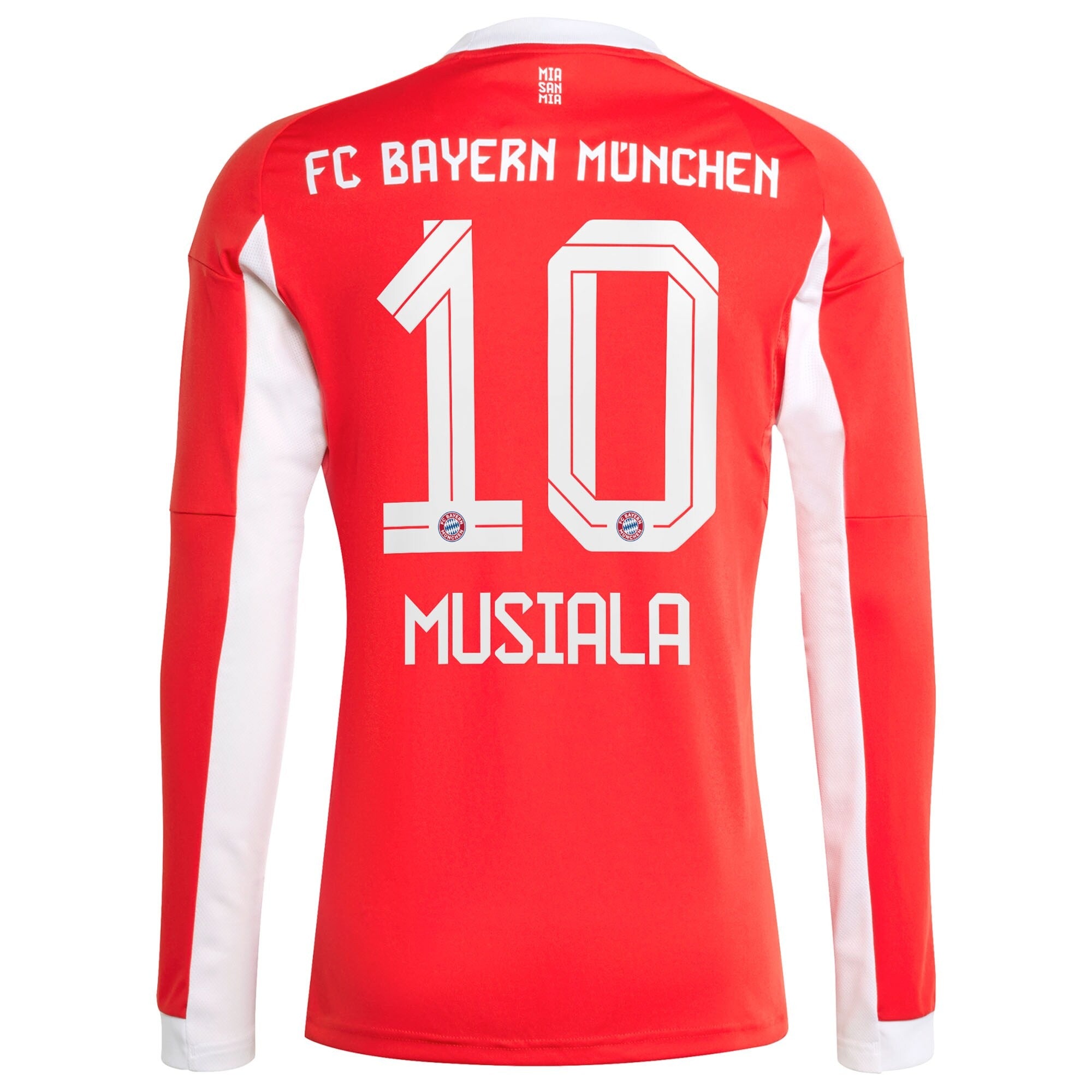 Jamal Musiala Bayern Munich adidas Home 2025/26 Long Sleeve Player Jersey - Red