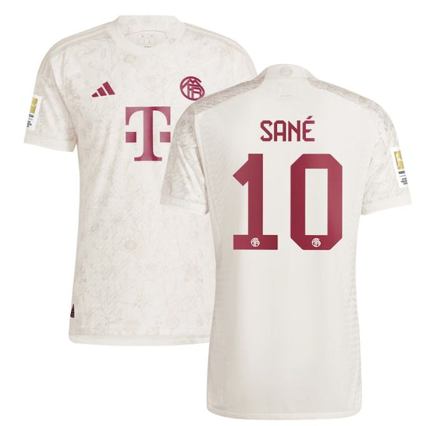 Leroy Sané Bayern Munich Shirt 2023/24 Third Jersey - White