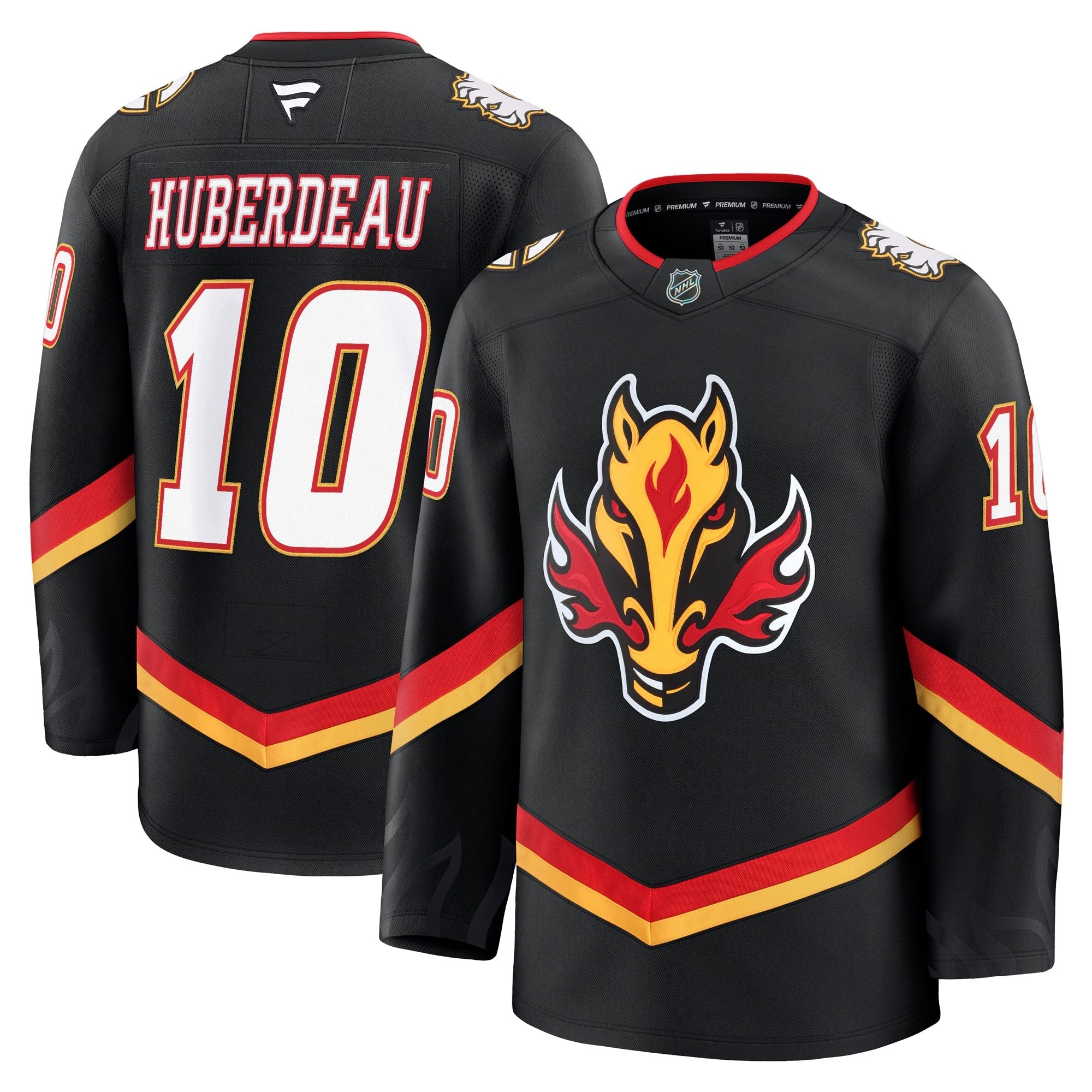 Jonathan Huberdeau Calgary Flames Fanatics Premium Alternate Jersey – Black "Blasty" Edition - Jersey Teams World