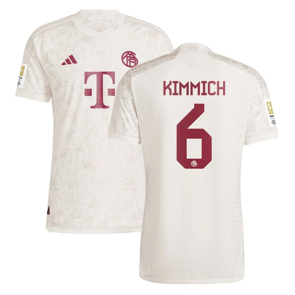 Joshua Kimmich Bayern Munich Shirt 2023/24 Third Jersey - White