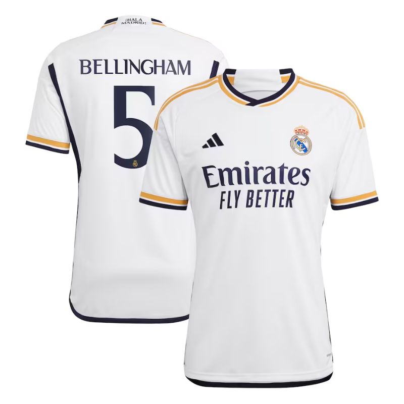 Jude Bellingham Real Madrid 2023/24 Home Jersey - White - Jersey Teams World