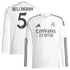 Jude Bellingham Real Madrid Adidas 2024/25 Home Long Sleeve Player Jersey - White - Jersey Teams World