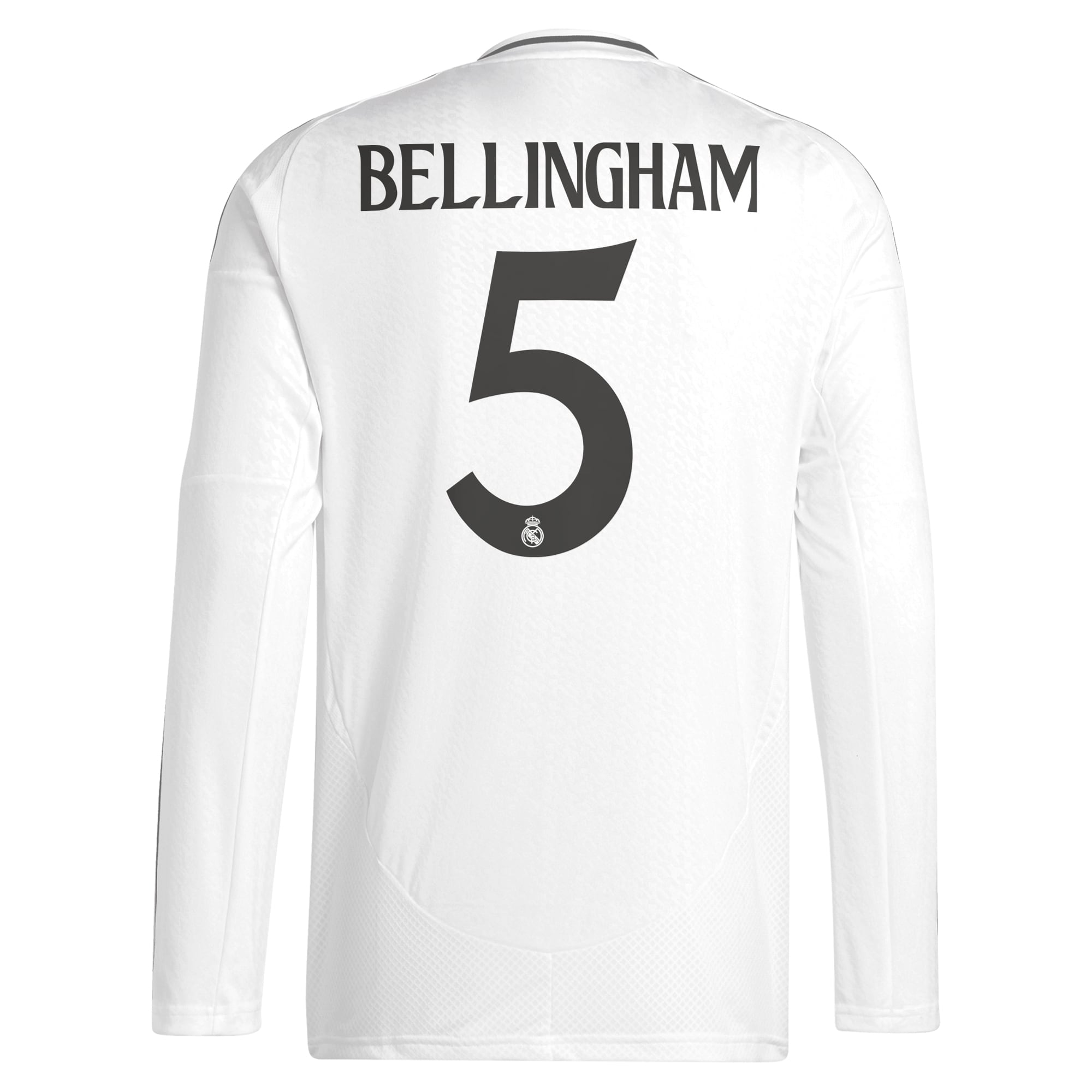 Jude Bellingham Real Madrid Adidas 2024/25 Home Long Sleeve Player Jersey - White - Jersey Teams World