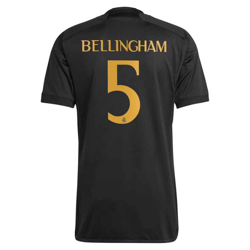 Jude Bellingham Real Madrid Adidas 2023/24 Third Player Jersey - Black - Jersey Teams World