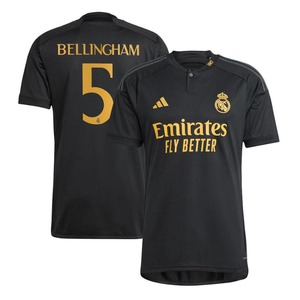 Jude Bellingham Real Madrid Adidas 2023/24 Third Player Jersey - Black
