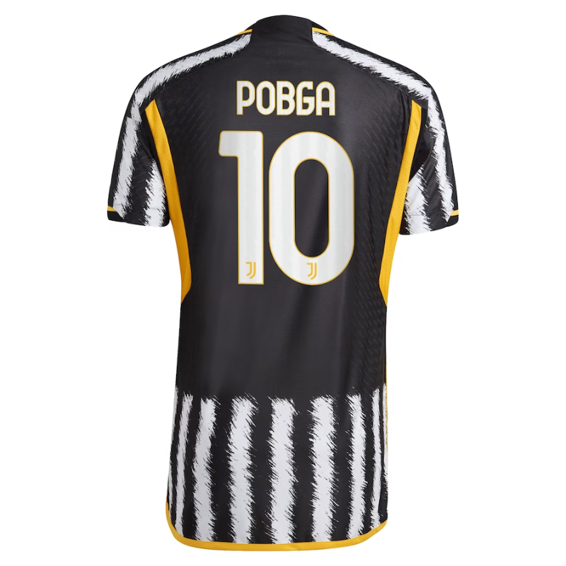 Juventus Team 2023-24 with Player Pogba 10 printing Jersey - White - Jersey Teams World