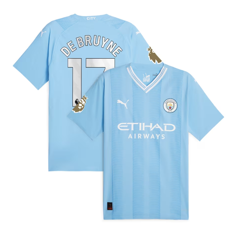 Kevin De Bruyne Manchester City 2023/24 Player Jersey - Sky Blue