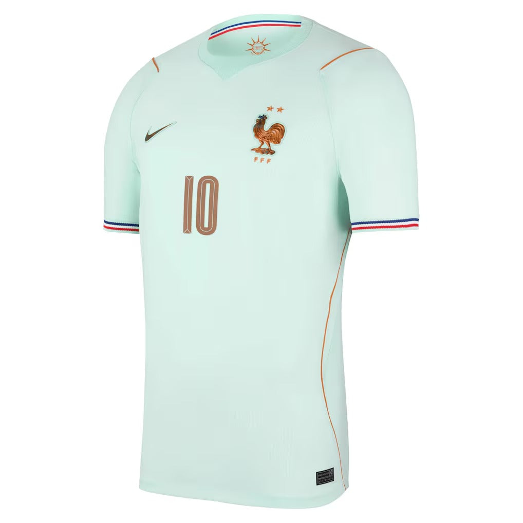 Kylian Mbappé France National Team Nike 2026 Away Stadium Replica Jersey - Green - Jersey Teams World