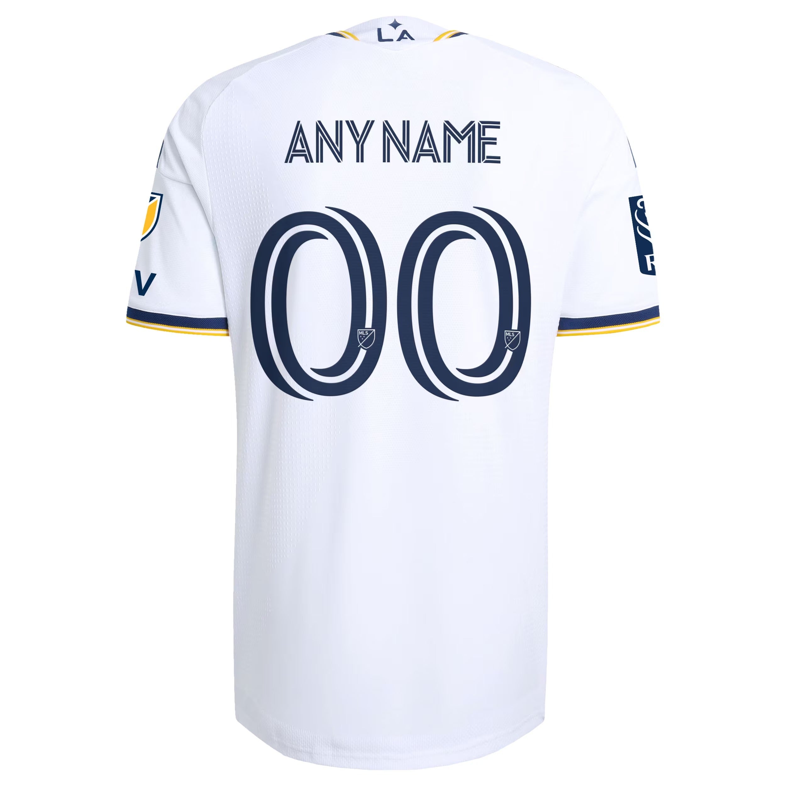 LA Galaxy // adidas Official 2026 The VeloCITY On-Field Patch Custom Jersey – White - Jersey Teams World