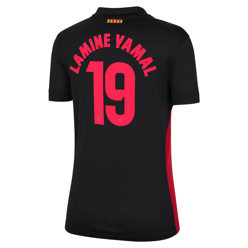 Lamine Yamal 19 Barcelona Nike 2024/25 Away Player Jersey - Black