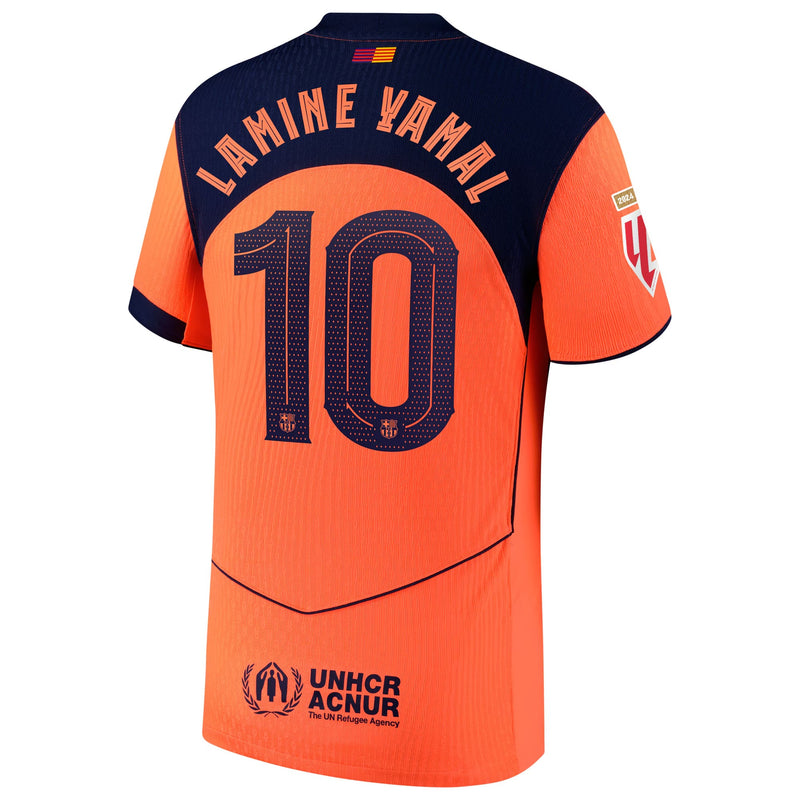 Lamine Yamal Barcelona 2025/26 Third Player Jersey - Orange