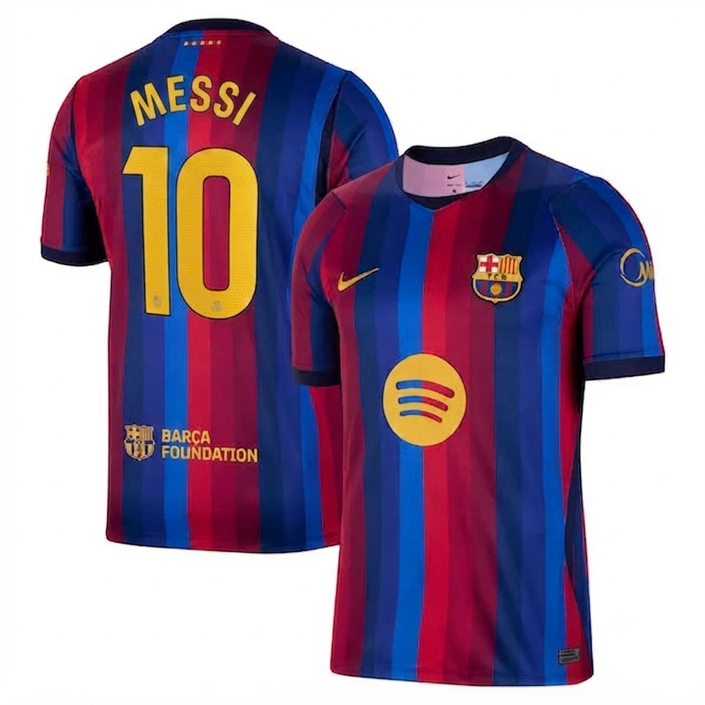 Lionel Messi 10 arcelona 2026/27 Home Stadium Replica Jersey- Red