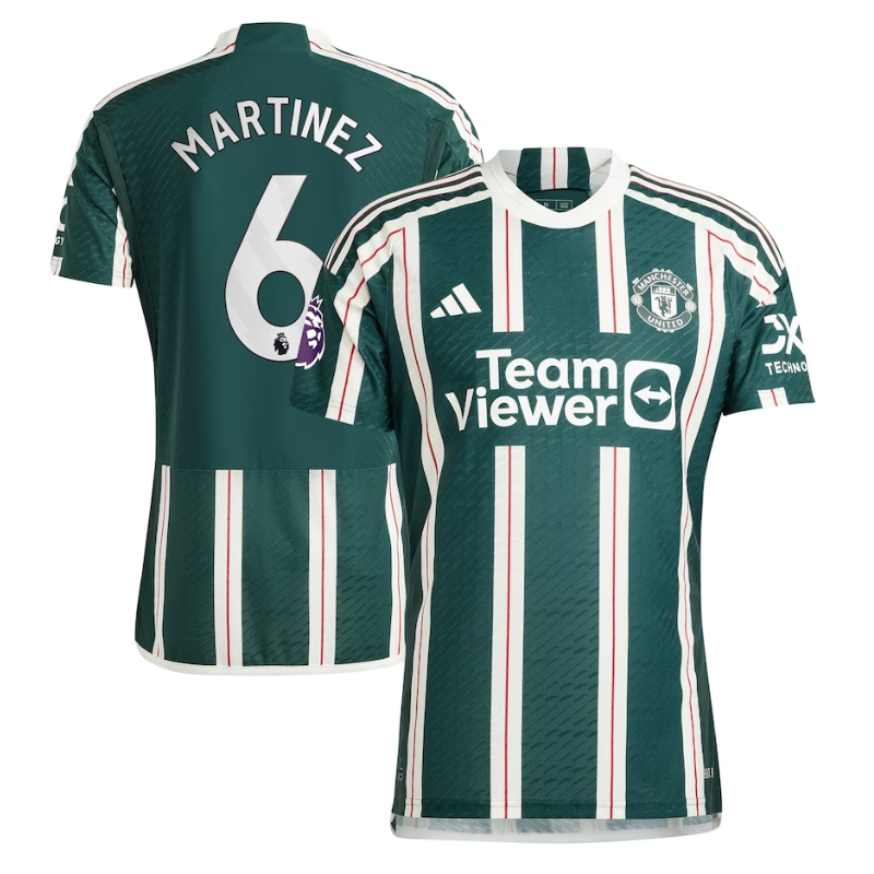 Lisandro Martínez Manchester United Shirt 2023/24 Away Player Jersey - Green