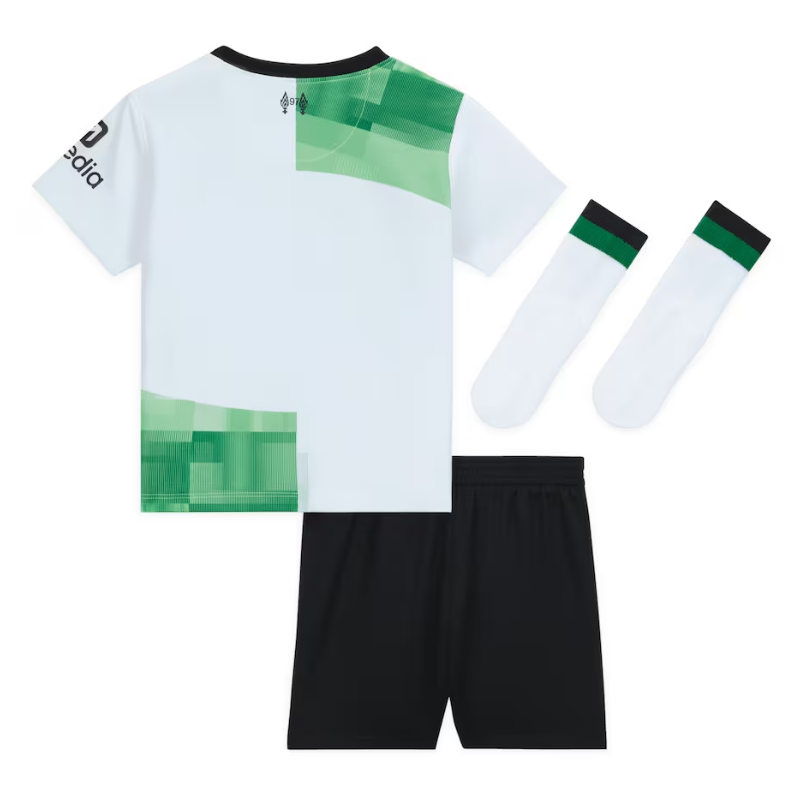 Liverpool Away Stadium Kit Kids - 2023-24 - Custom Jersey - White