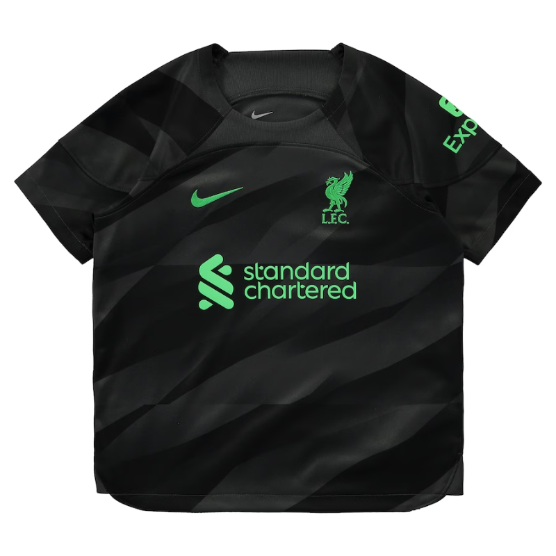 Liverpool Goalkeeper Stadium Kit 2023-24 - Little Kids Jersey - Black - Jersey Teams World