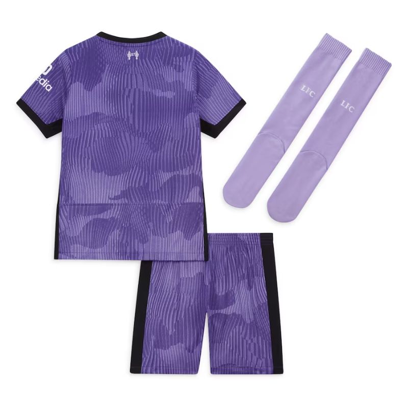 Liverpool Third Kit 2023-24 - Little Kids Custom Jersey - Purple