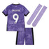 Liverpool Third Kit 2023-24 - Little Kids with Darwin 9 printing Jersey - Purple - Jersey Teams World