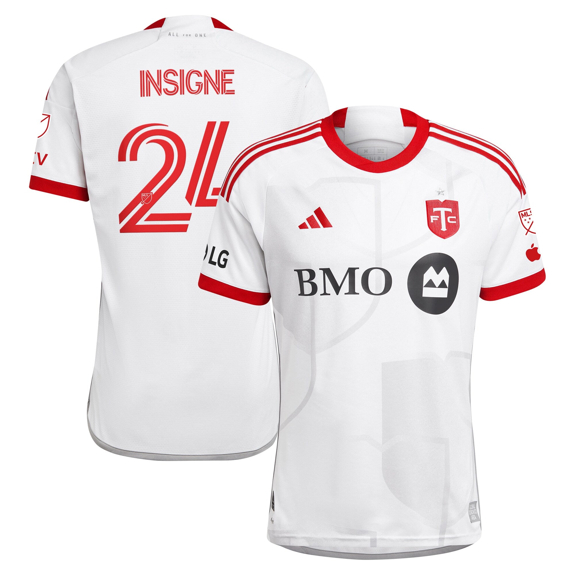 Lorenzo Insigne Toronto FC adidas 2024 GTA Kit Player Jersey – White