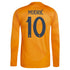 Luka Modric Real Madrid adidas 2024/25 Away Long Sleeve Player Jersey - Orange