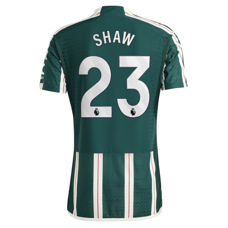 Luke Shaw Manchester United Shirt 2023/24 Away Player Jersey - Green