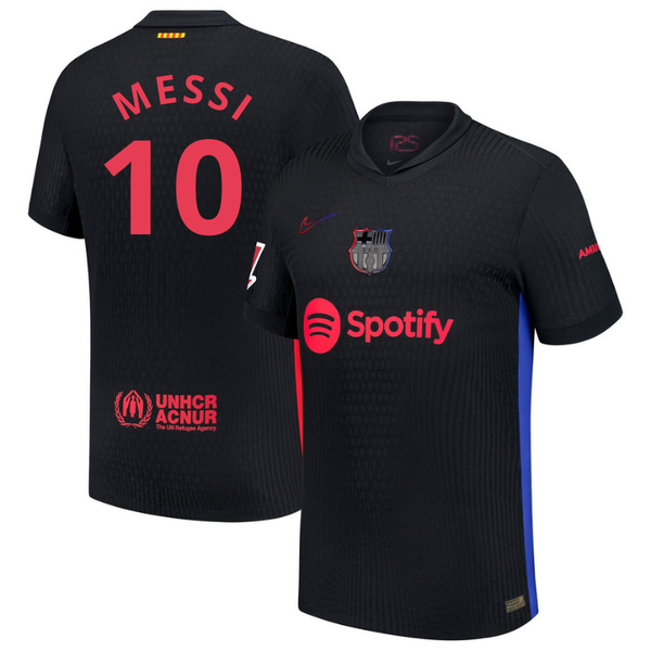 Messi 10 Barcelona Nike 2024/25 Away Player Jersey - Black