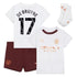 Manchester City Away Kids kit Puma 2023-24 with De Bruyne 17 printing Jersey - White - Jersey Teams World
