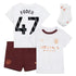 Manchester City Away Kids kit Puma 2023-24 with Foden 47 printing Jersey - White - Jersey Teams World