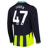 Manchester City PUMA Away Shirt 2024-25 - Long Sleeve with Foden 47 printing Jersey